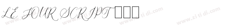 LE JOUR SCRIPT字体转换